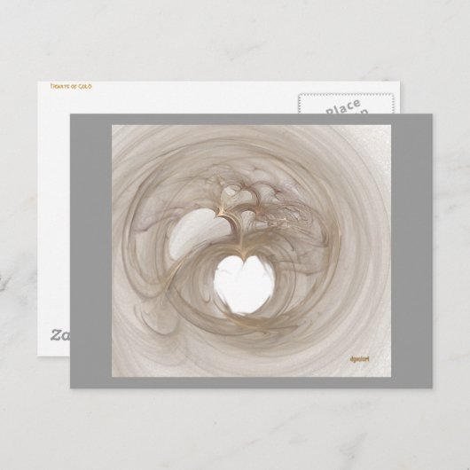 Harten van goud briefkaart (Voorkant / Achterkant)