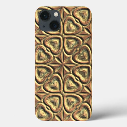 Harten van Goud Case-Mate iPhone Case (Achterkant)