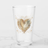 Harten van Goud Elegant  Glas (Achterkant)