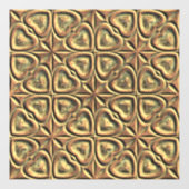 Harten van goud raamsticker (Vel)