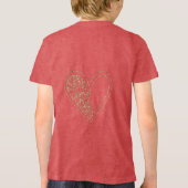 Harten van goud Tri-Blend shirt (Achterkant)
