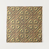 Harten van goud wandkleed (Voorkant (horizontaal))