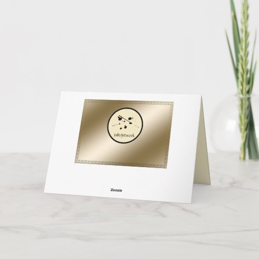 Harten van goudMoederdag Kaart (Achterkant)