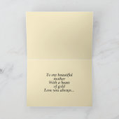 Harten van goudMoederdag Kaart (Binnen)