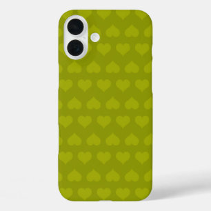 Harten van Groen iPhone 16 Plus Hoesje