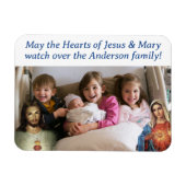  harten van Jezus en Maria Fotomagneet Magneet (Horizontaal)