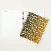 Harten van Jezus en Maria Zwart en Goud Patroon Planner (Display)