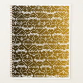 Harten van Jezus en Maria Zwart en Goud Patroon Planner (Voorkant)