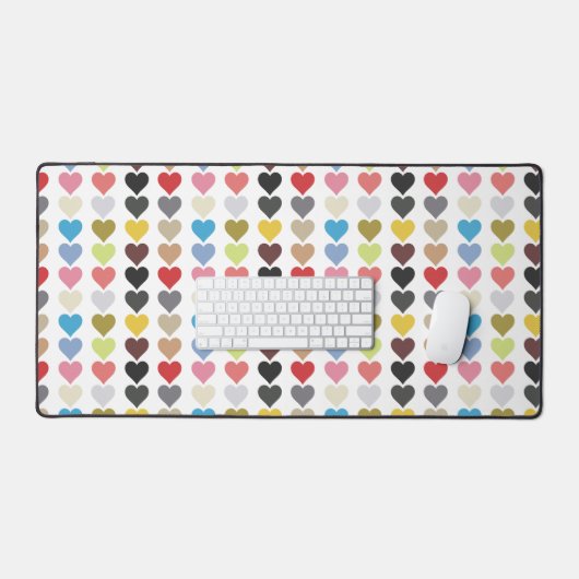 Harten van kleur bureaumat (Keyboard & Muis)