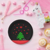 Harten van Libanon borden, Liefde, Libanese vlag Papieren Bordje (Feest)