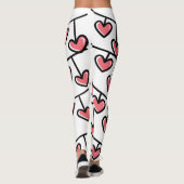 Harten van liefde Valentijnsdag Leggings (Achterkant)