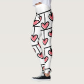 Harten van liefde Valentijnsdag Leggings (Links)