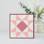 Harten van liefdesquilt kaart (Staand voorkant)