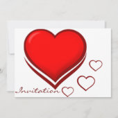 Harten van Love_ Invitations Kaart (Voorkant)