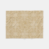 Harten van mijn hart Monogrammed Fleece Deken (Voorkant (Horizontaal))