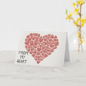 **HARTEN VAN MIJN HART NAAR JOU** VOOR JE VERJAARD KAART (Gele Bloem)