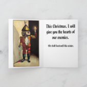 Harten van Onze Kerstkaart van Vijanden Feestdagen Kaart (Binnen)