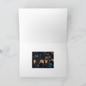 Harten van zuiver goud feestdagen kaart (Binnen)