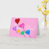 harten verjaardag dank u kaart (Gele Bloem)