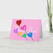 harten verjaardag dank u kaart (Voorkant)