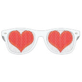 harten, verliefd retro zonnebril (Voorkant)