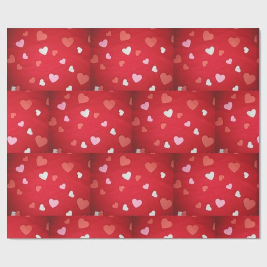 "Harten!" Verpakkingspapier Cadeaupapier (Vlak)