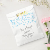 Harten verspreid in de lucht bedankzakje (Gezegeld)