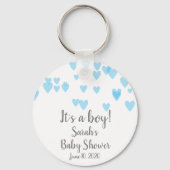 Harten verspreid in de lucht sleutelhanger (Voorkant)