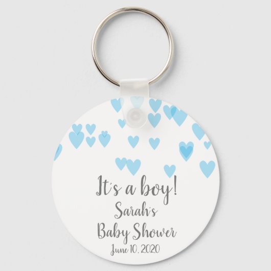 Harten verspreid in de lucht sleutelhanger (Voorkant)