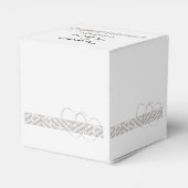 Harten Verweven Bloemengrens Bruiloft Favor Box Bedankdoosjes (Achterkant)