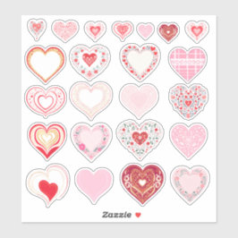 Harten Vinyl Sticker op Maat Gesneden