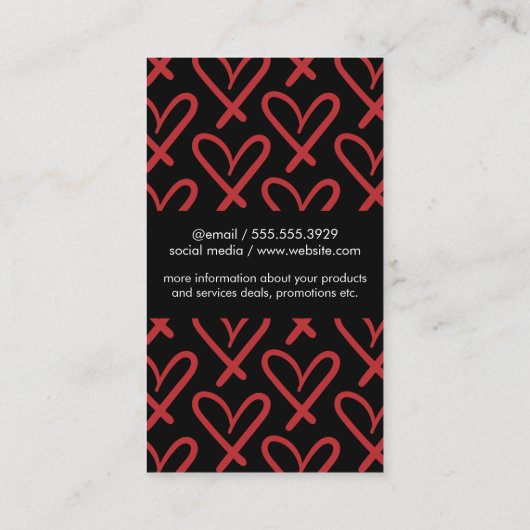 Harten Visitekaartje (Achterkant)