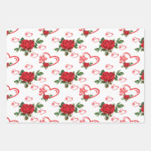 Harten Vlinders en bloemen Inpakpapier Vel (Voorkant)