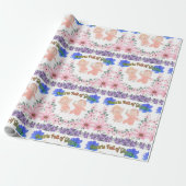 Harten vol gegiechel cadeaupapier (Uitgerold)