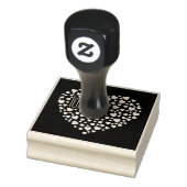 Harten vol met hart liefdeswit rubberstempel (Stempel)