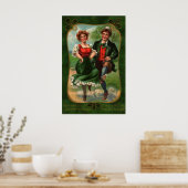 Harten Vol Van Vreugde St. Patrick's Day Poster (Keuken)