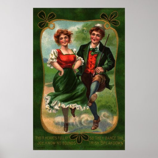 Harten Vol Van Vreugde St. Patrick's Day Poster (Voorkant)