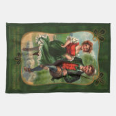 Harten vol vreugde - Ierse danske keukenhanddoek (Horizontaal)
