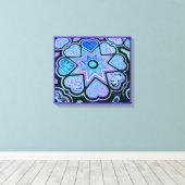 'Harten volledig van de Liefde' paneeldruk (rechte Canvas Afdruk (Insitu (Houten vloer))