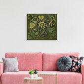 'Harten volledig van de Liefde' paneeldruk (Russen Canvas Afdruk (Insitu (Woonkamer))