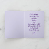 Harten Vriendschap of Liefde Paarse Kaart (Binnen)