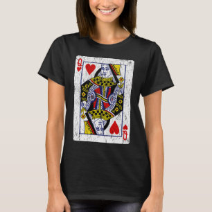Harten Vrouw Speelkaart T-shirt