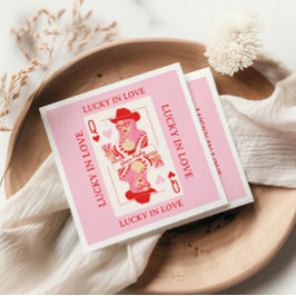 Harten Vrouw Speelkaarten Bachelorette Servet