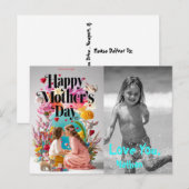 *~* Harten Whimsical Moederdag Foto AP72 Feestdagenkaart (Voorkant / Achterkant)