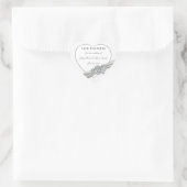 Harten Wit Bruiloft Save The Date Stickers (Tas)