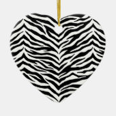 Harten zebra ornament (Voorkant)