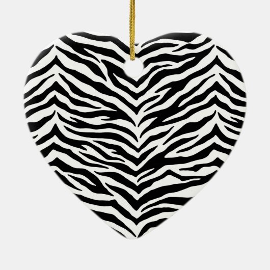 Harten zebra ornament (Achterkant)