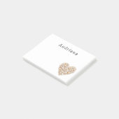 Harten Zeeschelpen Oceaan Strand Persoonlijk Post-it® Notes (Schuin)