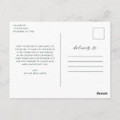 Harten zijn twee foto-bruiloft vol Dank je Briefkaart (Achterkant)