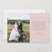 Harten zijn twee foto's van het donkere grijze huw bedankkaart (Achterkant)